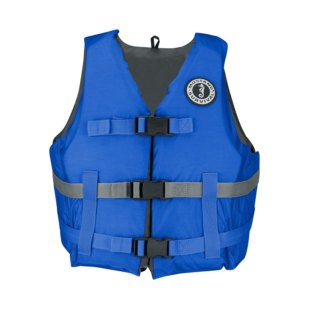 Mustang MV7010-131-XL/XXL Livery Foam Vest - XL/XXL - Blue