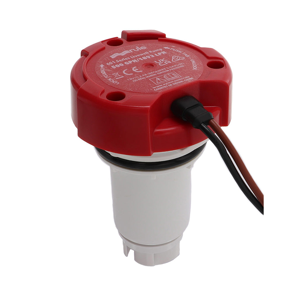 Rule 65DR 500 GPH Livewell Pump Replacement Motor Cartridge
