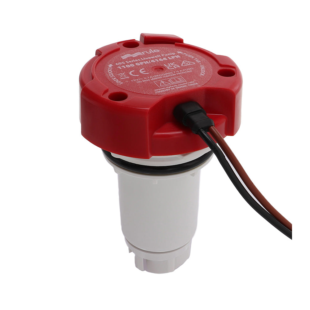 Rule 67DR 1100 GPH Livewell Pump Replacement Motor Cartridge