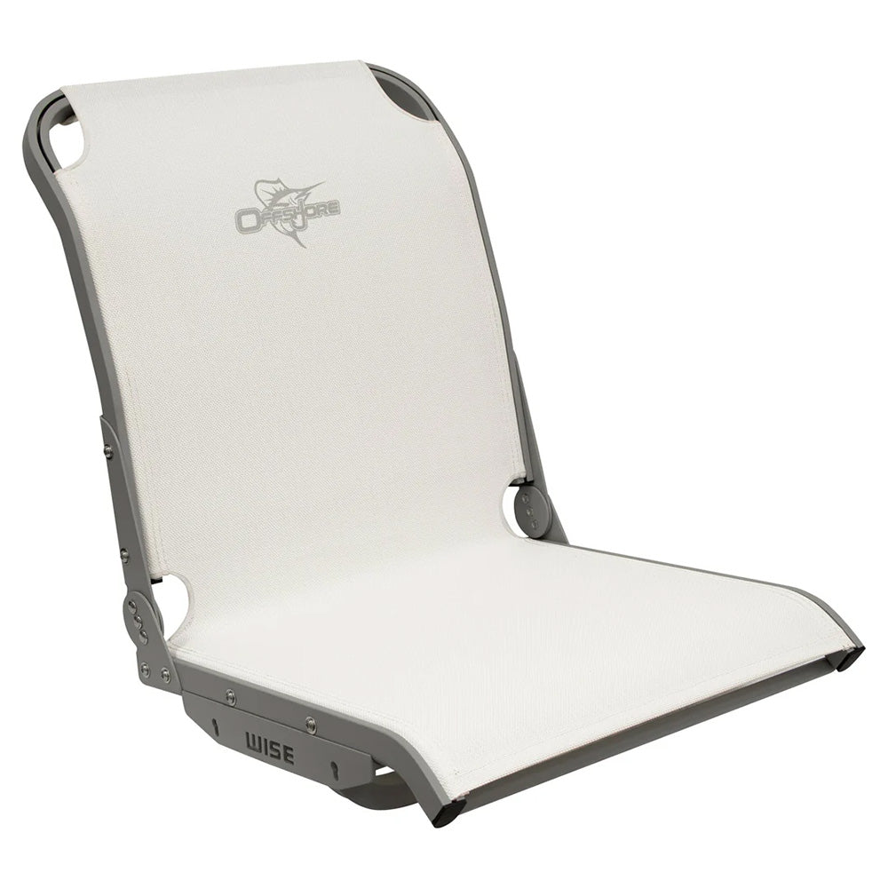 Wise 3374-784 3374 Aero X Cool-Ride Mesh Mid-Back Boat Seat - White