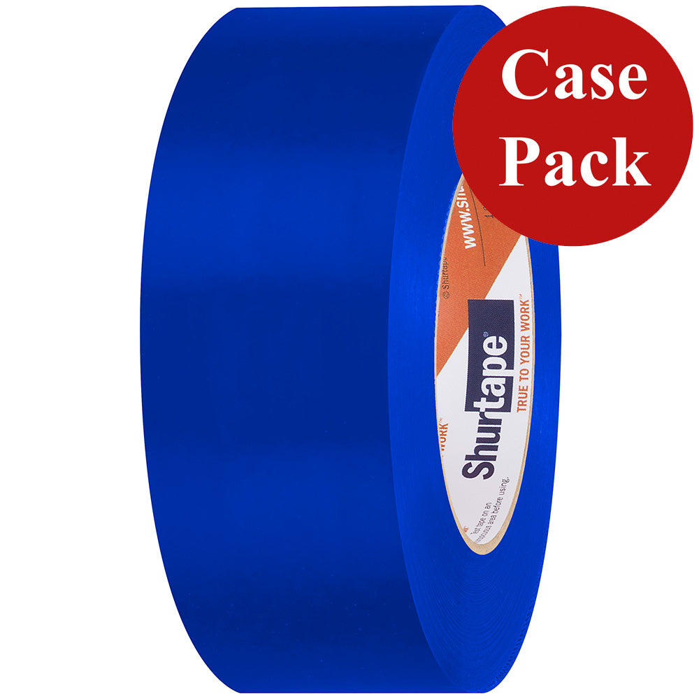 Shurtape 105731C UV-Resistant Marine Heat Shrink Tape - 48MM x 55M Roll - Straight Edge Blue *Case of 24 Rolls*