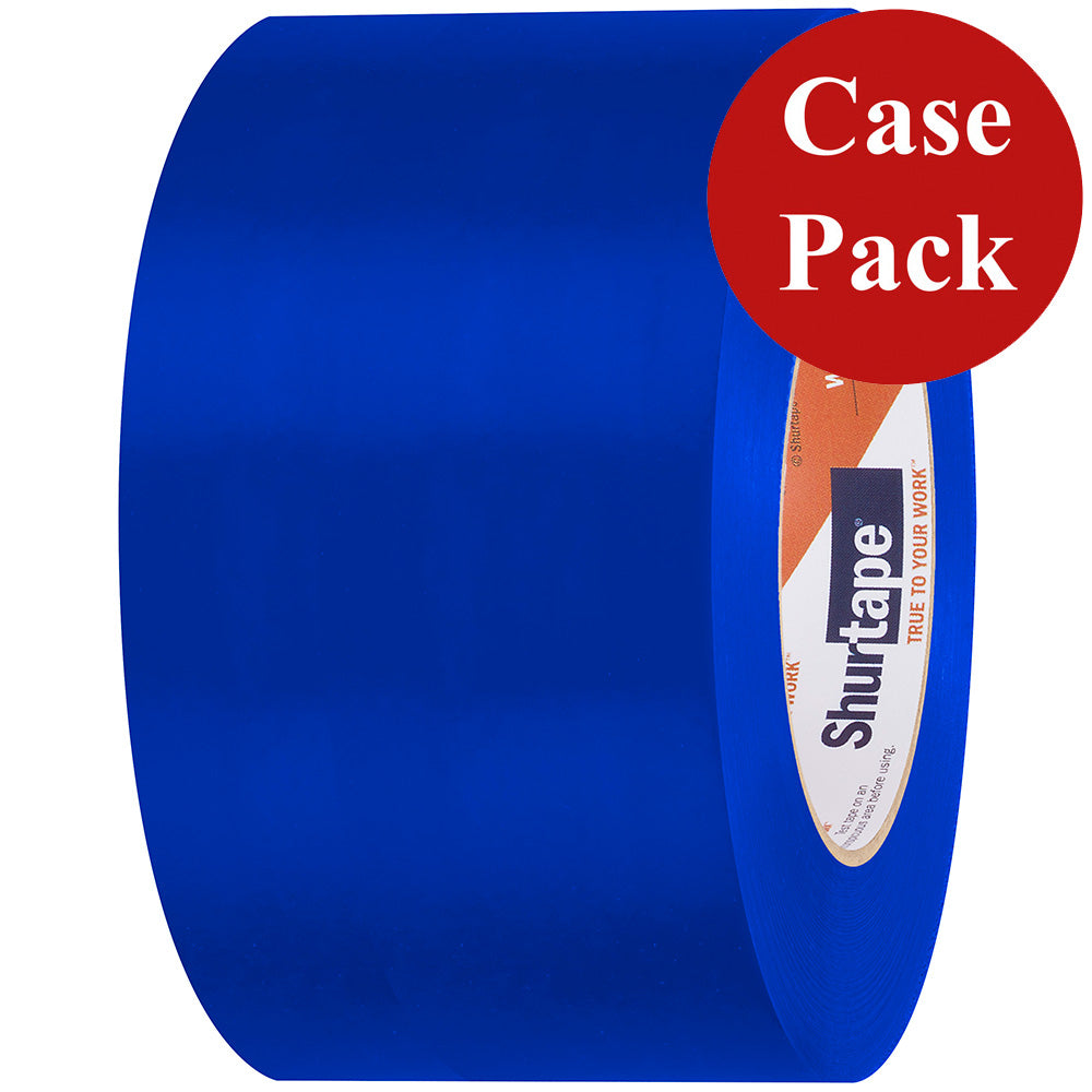 Shurtape 105739C UV-Resistant Marine Heat Shrink Tape - 72MM x 55M Roll - Straight Edge Blue *Case of 16 Rolls*