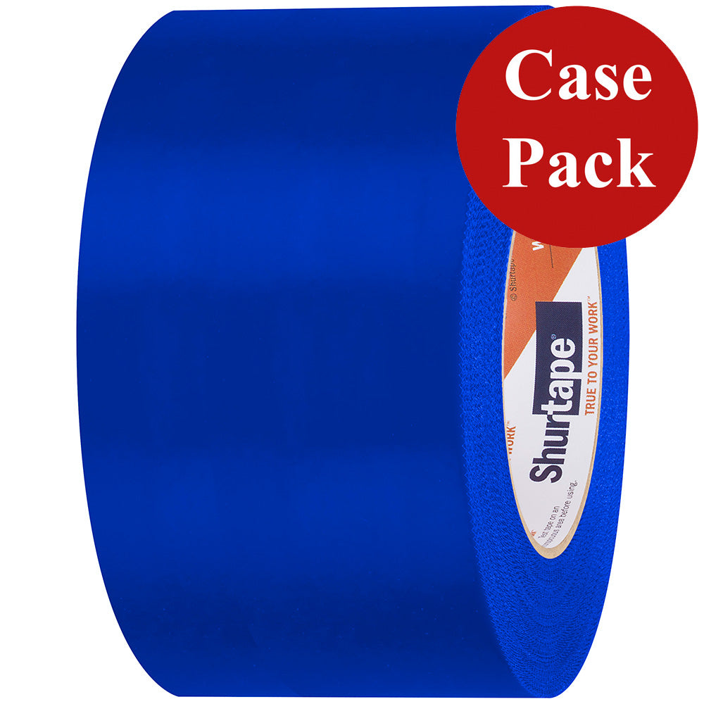 Shurtape 105742C UV-Resistant Marine Heat Shrink Tape - 72MM x 55M Roll - Serrated Edge Blue *Case of 16 Rolls*