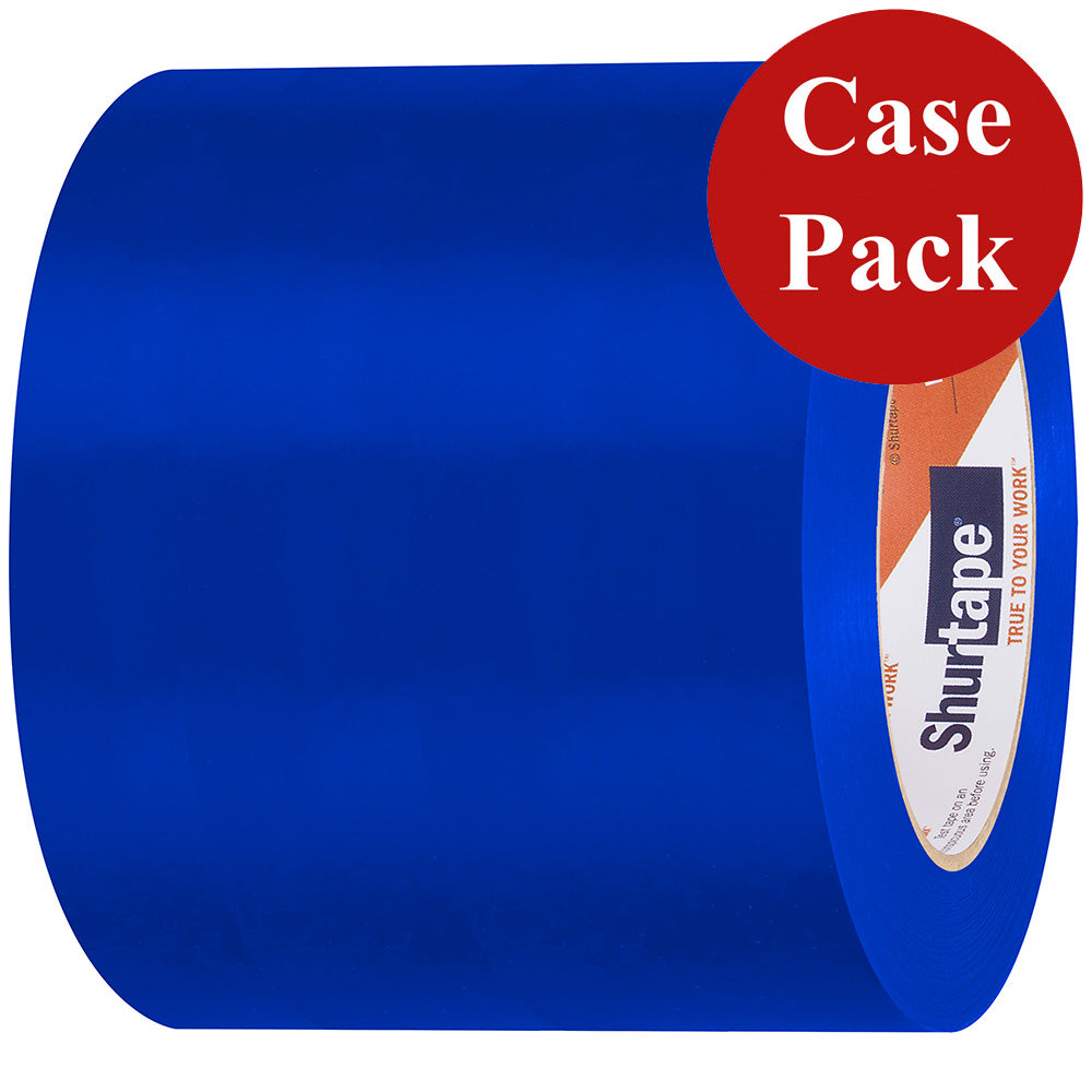 Shurtape 105750C UV-Resistant Marine Hull Preservation Tape - 96MM - 33M Roll - Straight Edge Blue *Case of 12 Rolls*