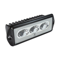 Lumitec 101289 CapriLT Flush Mount LED Flood Light - White Non-Dimming - Black Housing