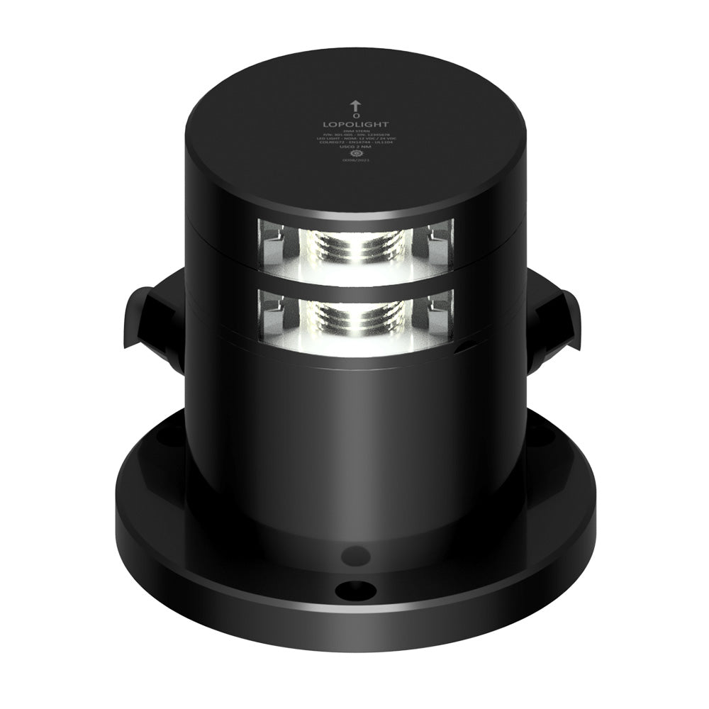 Lopolight 301-105ST-PRO-I 3nm Double Stacked Ice-Class Stern Light - Black