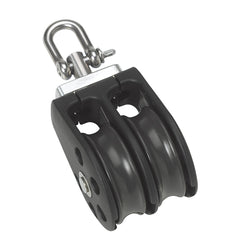 Barton Marine N03230 Size 3 45mm Plain Bearing Pulley Block Double w/Swivel