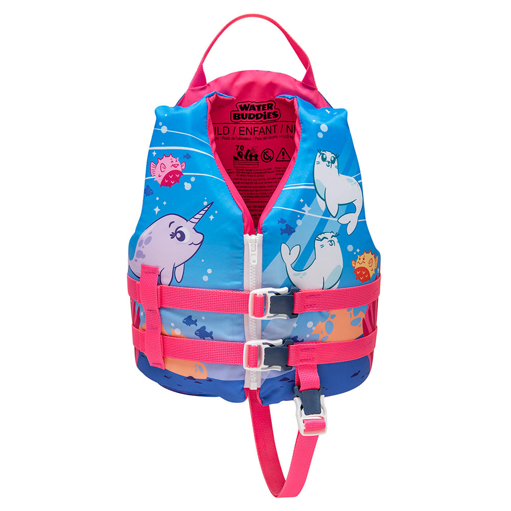 Full Throttle 104300-105-001-25 Child Water Buddies Life Vest - Octopus - 30-50lbs Type III