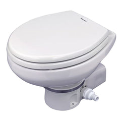 Dometic 304716002 MasterFlush MF 7160 White Electric Macerating Toilet w/Orbit Base - Raw Water - 24V