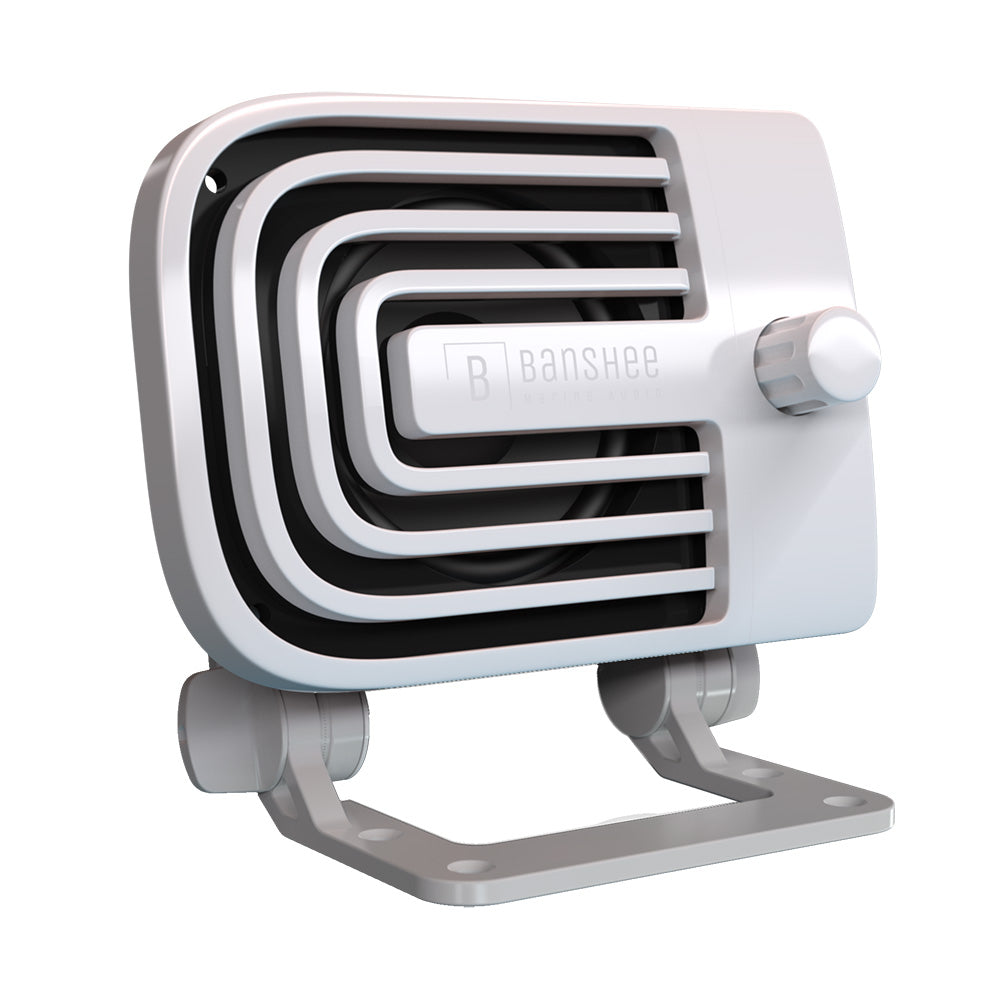 Banshee Marine BAR-VA-1W Active External VHF Speaker - White