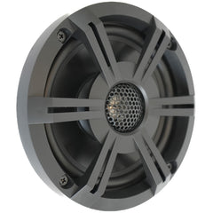 Banshee Marine BAR-LS65-SB 6.5" Marine Speaker - Black Sports Grille