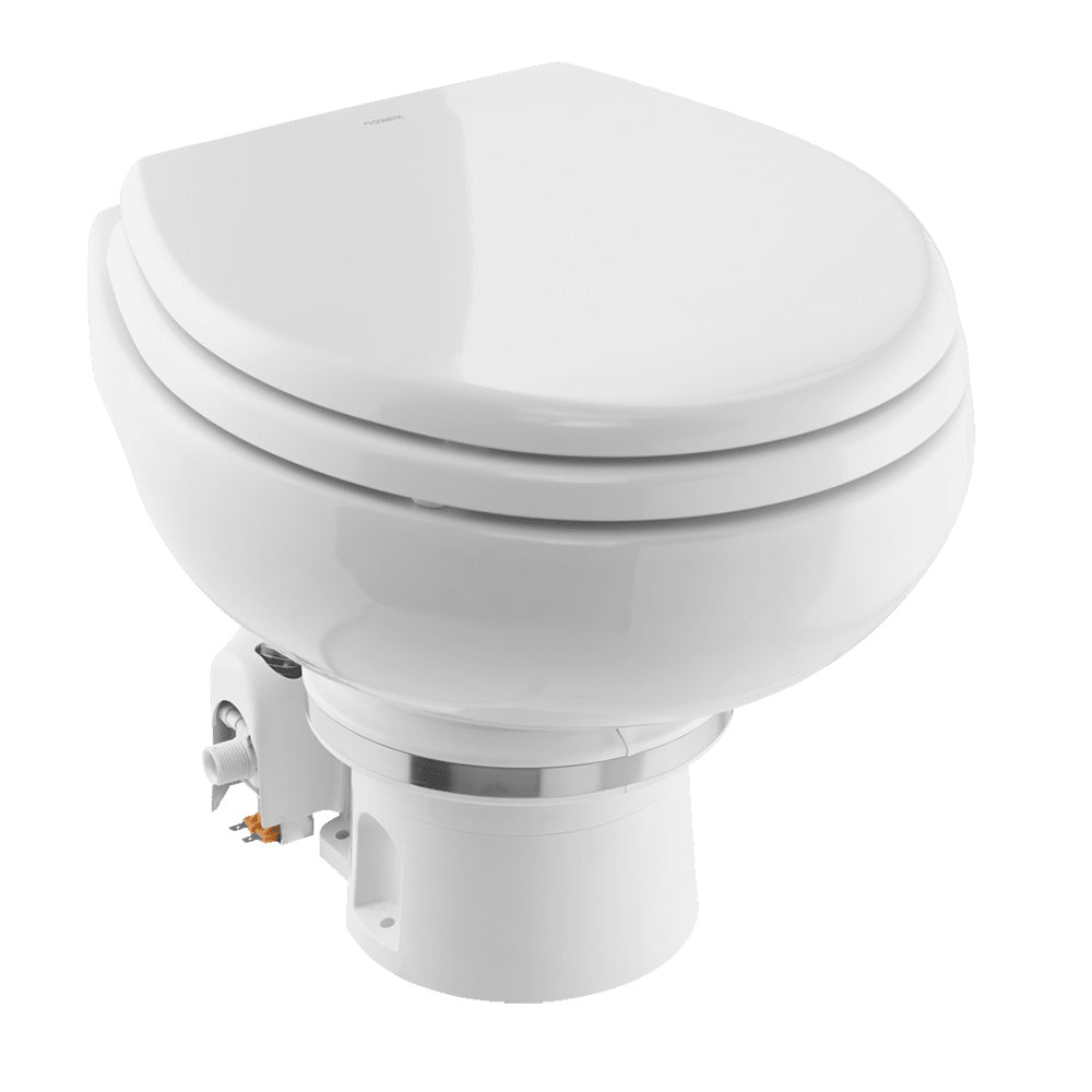 Dometic 9610007271 MasterFlush 7120 White Electric Macerating Toilet w/Orbit Base - Freshwater - 24V