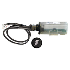 TALOS SFD1000R-T1-BO-BL-3FT Remote Housing Lightning Detection System w/3' Cable - Black Round Indicator w/Translucent Housing
