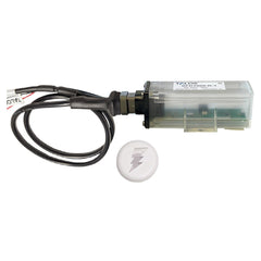 TALOS SFD1000R-T1-WO-WH-20FT Remote Housing Lightning Detection System w/20' Cable - White Round Indicator w/Translucent Housing