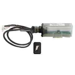TALOS SFD1000R-T1-BR-BL-10FT Remote Housing Lightning Detection System w/10' Cable - Black Rectangular Indicator w/Translucent Housing