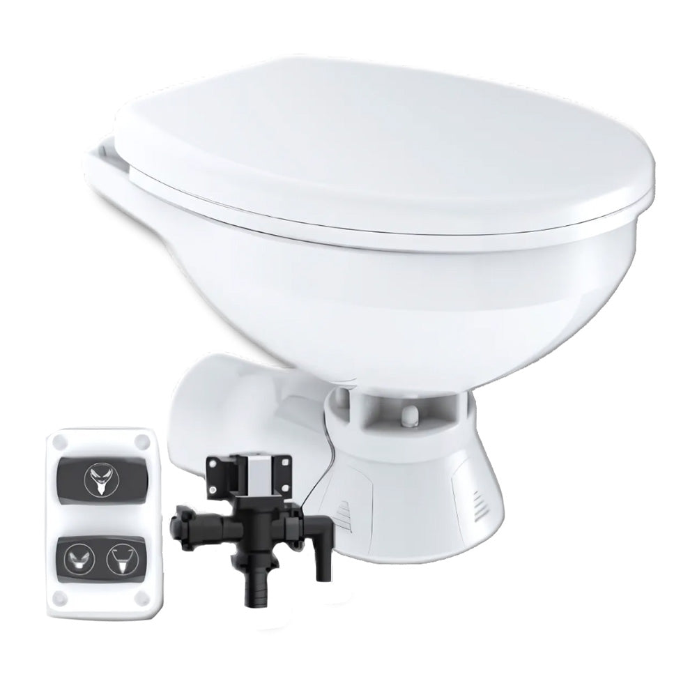 Commodore CM3RMT Quiet Flush Electric Toilet - Rear Macerator w/Solenoid Valve - Regular Size