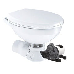Commodore CM4RMT Quiet Flush Electric Toilet - Rear Macerator - Raw Water Pump - Regular Size