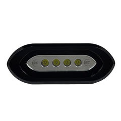 Shadow-Caster SCM-SLF4X-GW-BK Flush Mount Spreader Light - Black Housing - White