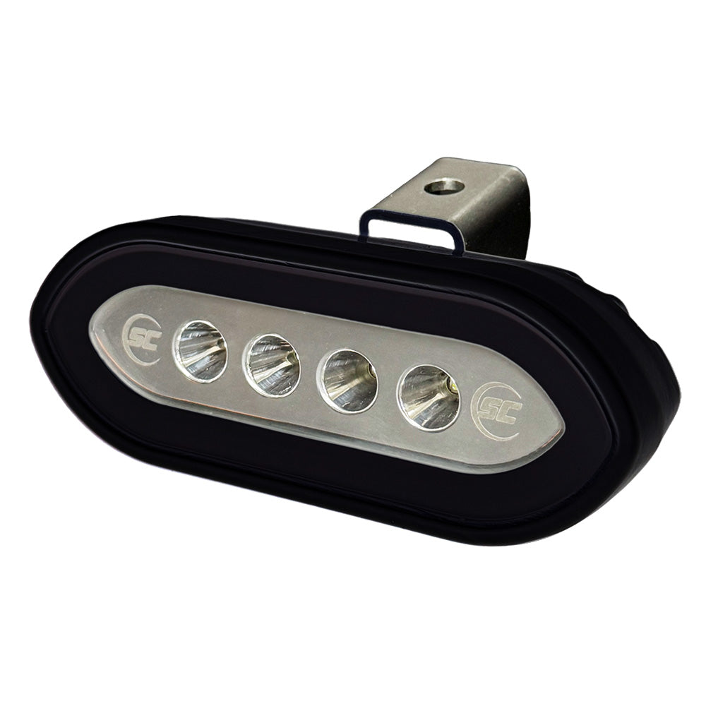 Shadow-Caster SCM-SLB4X-GW-BK Bracket Mount Spreader Light - Black Housing - White