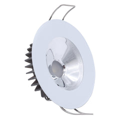 Lumitec 117135 Illusion Flush Mount LED Down Light - Spectrum RGBW - Warm White - White Housing - Chrome Reflector