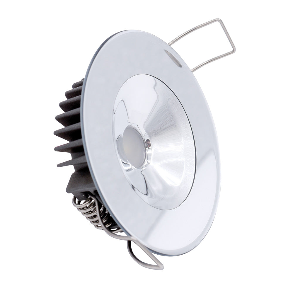 Lumitec 117143 Illusion Flush Mount LED Down Light - White - Non-Dimming - White Housing - MIrrored Housing