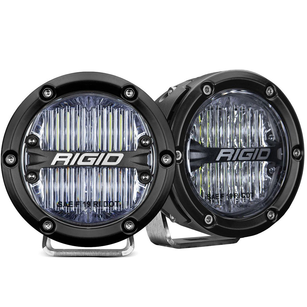 RIGID Industries 36120 360-Series 4" LED SAE Fog Beam - White - Set of 2