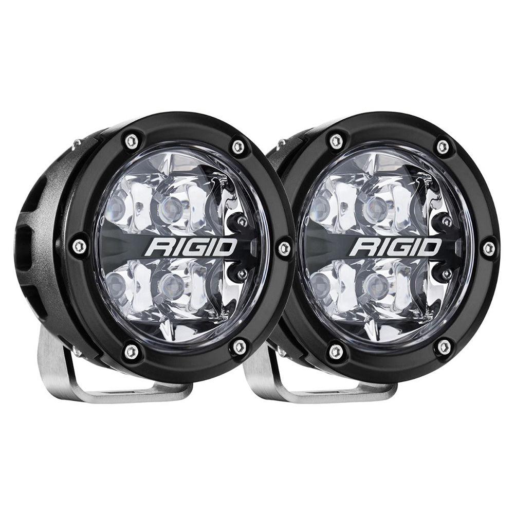 RIGID Industries 36402 360-Series RGBW 4" Offroad Spot Beam w/RGBW Backlight Pods - Set of 2