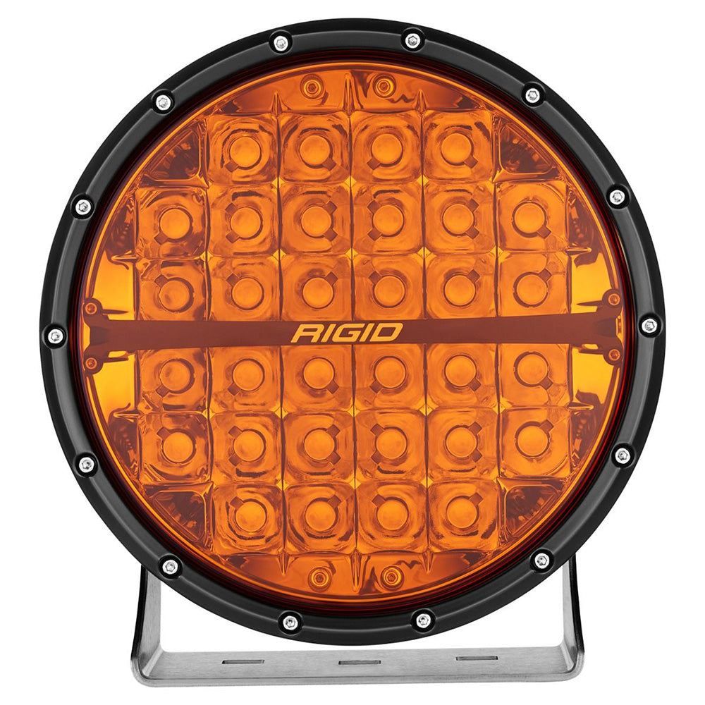 RIGID Industries 36522 360-Series Amber Pro 9" Offroad Spot Beam w/Amber Backlight Pod - Single