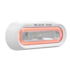Black Oak MLPS-R Low Pro Off Road Spreader Light - Bracket Mount - White Housing - Red LED