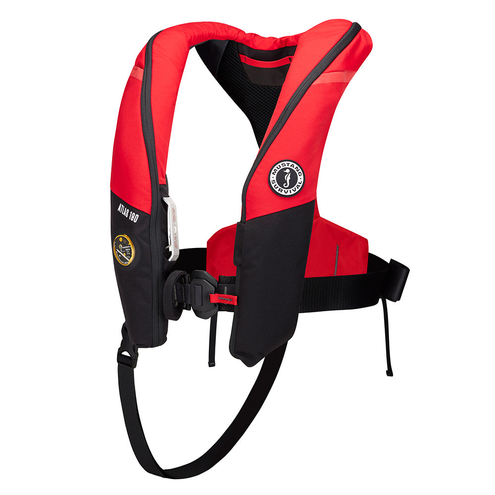 Mustang MD3195E1-123-0 Atlas 190 DLX Open Ocean Inflatable PFD - Red/Black