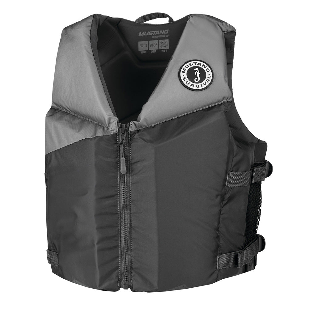 Mustang MV360002-812-0 Young Adult REV Foam Vest - Grey/Light Grey/Fluorescent Yellow - Universal