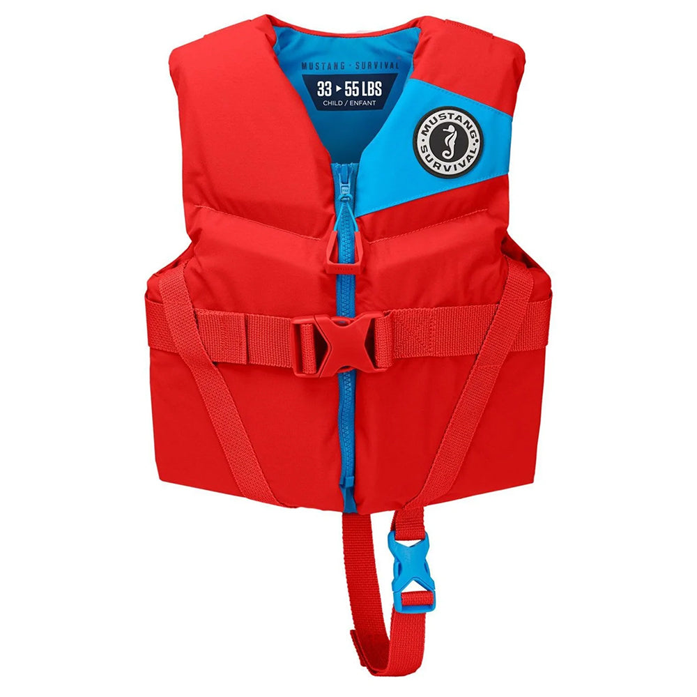 Mustang MV356502-277-0 Child Rev Foam Life Vest - Imperial Red