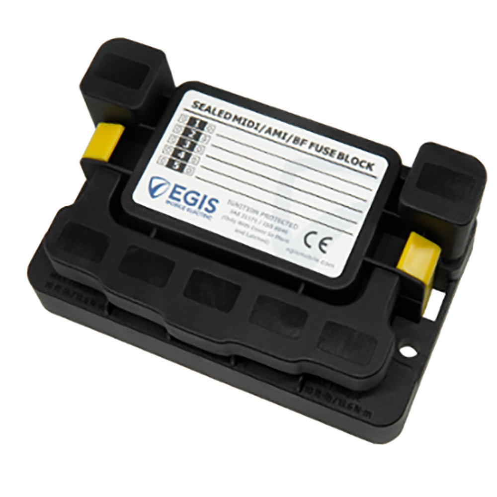 Egis 3908 MIDI 5x Fuse Block w/Sealed Cover