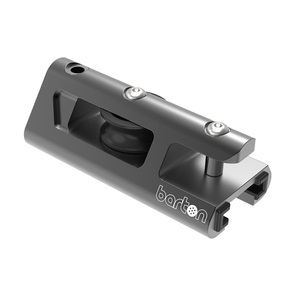 Barton Marine 32221GTB 32mm End Stop & Becket Genoa Car Track - Black