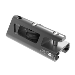 Barton Marine 32221GTB 32mm End Stop & Becket Genoa Car Track - Black