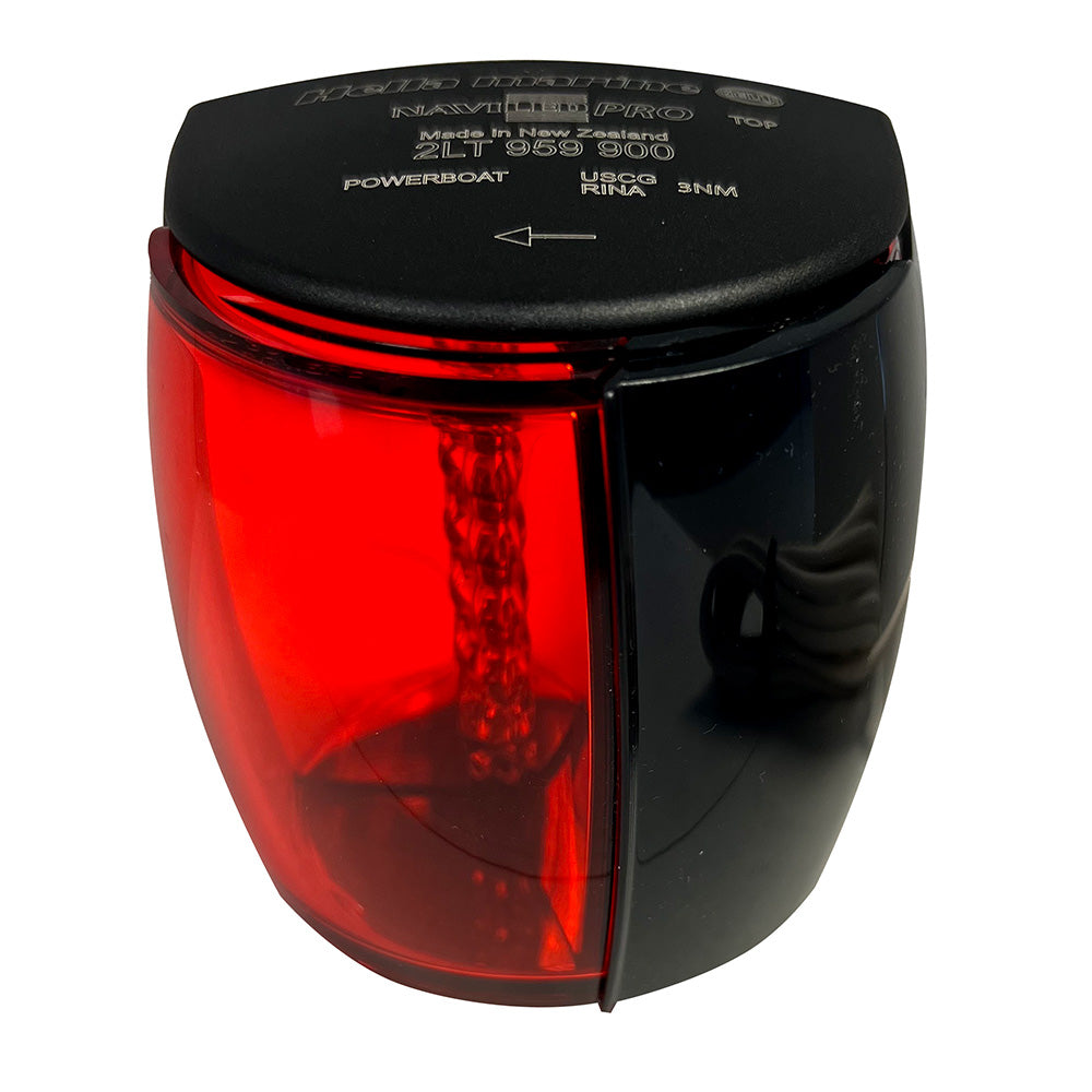 Hella Marine 017460101 NaviLED PRO Port Navigation Lamp - Black - 2NM