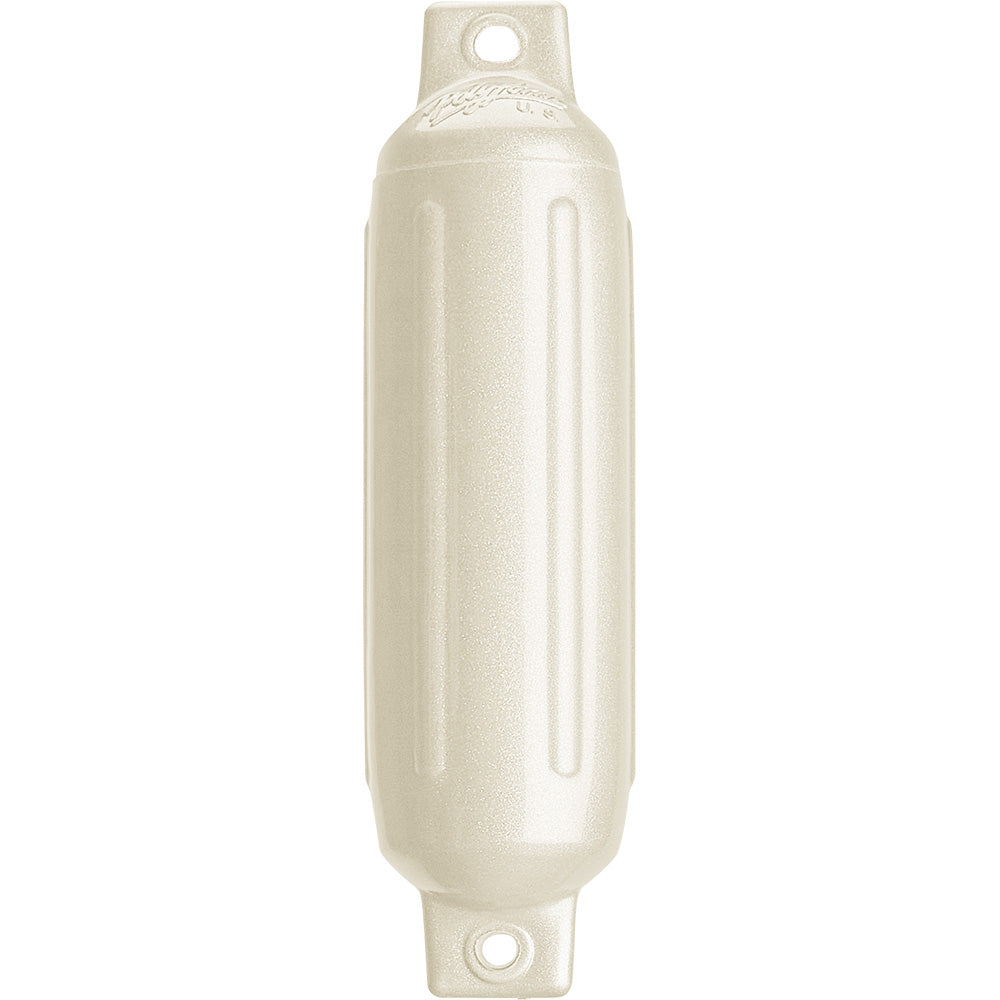 Polyform G-1 METALLIC WHITE G-1 Twin Eye Fender 3.5" x 12.8" - Metallic White
