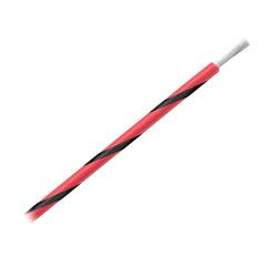 Pacer WUL14RD-0-500 14 AWG Gauge Striped Marine Wire 500' Spool - Red w/Black Stripe