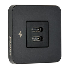 Scanstrut SC-TILE-20 TILE USB-C Interior Charging Socket - 12/24V - Black Bezel