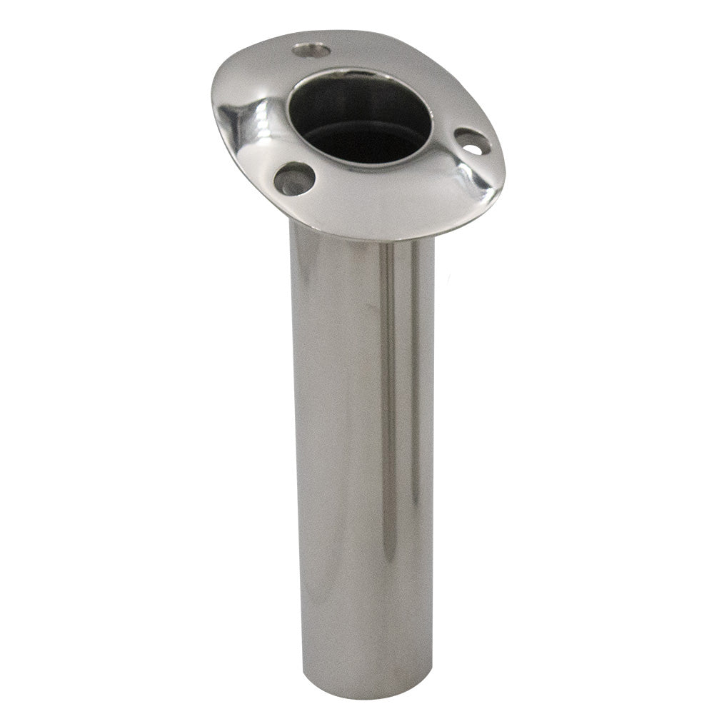 C.E. Smith 53672NA Flush Mount Rod Holder - 30 Degree - Black Liner - No Logo