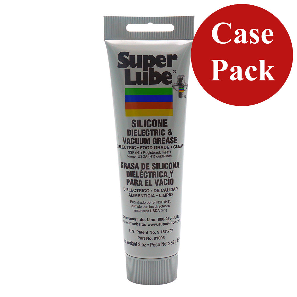 Super Lube 91003-CASE Silicone Dielectric & Vacuum Grease - 3oz Tube *Case of 12