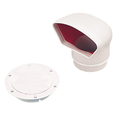 Sea-Dog 727130-3Low Profile Cowl Vent/Snap-On Deck Plate - Dip Molded PVC