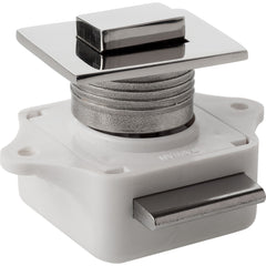 Sea-Dog 225310-1Push Button Rim Latch - Square - Stainless Steel/Plastic Housing