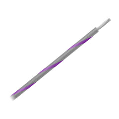Pacer WUL14GY-7-500 14 AWG Gauge Striped Marine Wire 500' Spool - Grey w/Violet Stripe