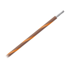 Pacer WUL14BR-3-500 14 AWG Gauge Striped Marine Wire 500' Spool - Brown w/Orange Stripe