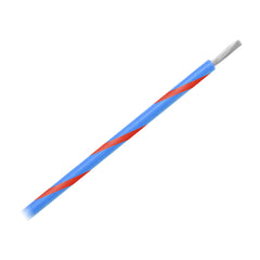 Pacer WUL14BL-2-500 14 AWG Gauge Striped Marine Wire 500' Spool - Blue w/Red Stripe