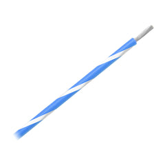 Pacer WUL14BL-9-500 14 AWG Gauge Striped Marine Wire 500' Spool - Blue w/White Stripe