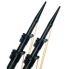 Lee ULT3920 Ultima 20' Carbon Fiber Telescoping Outriggers Internally Rigged Self-Stowing Adj. Rigging