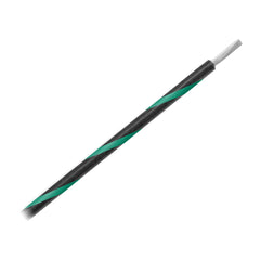 Pacer WUL14BK-5-500 14 AWG Gauge Striped Marine Wire 500' Spool - Black w/Green Stripe