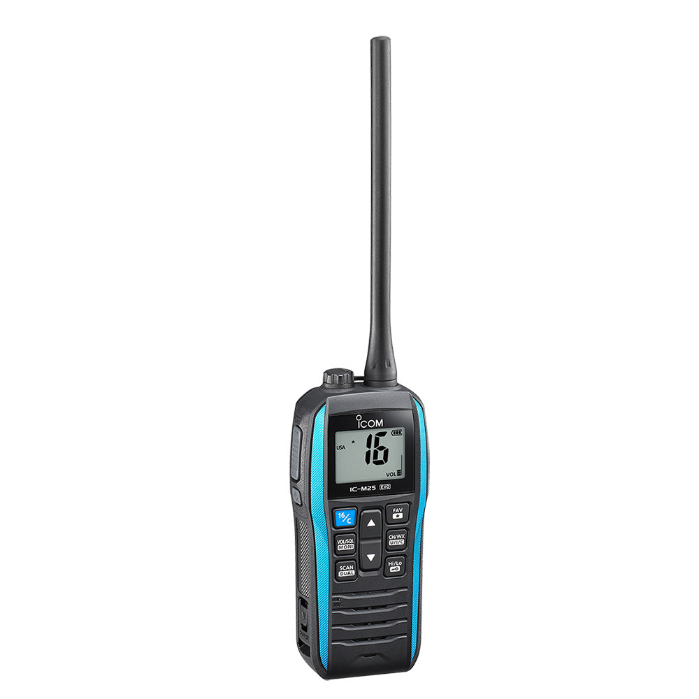 Icom M25 EVO BLUE 71 M25 EVO Handheld VHF Radio - Blue